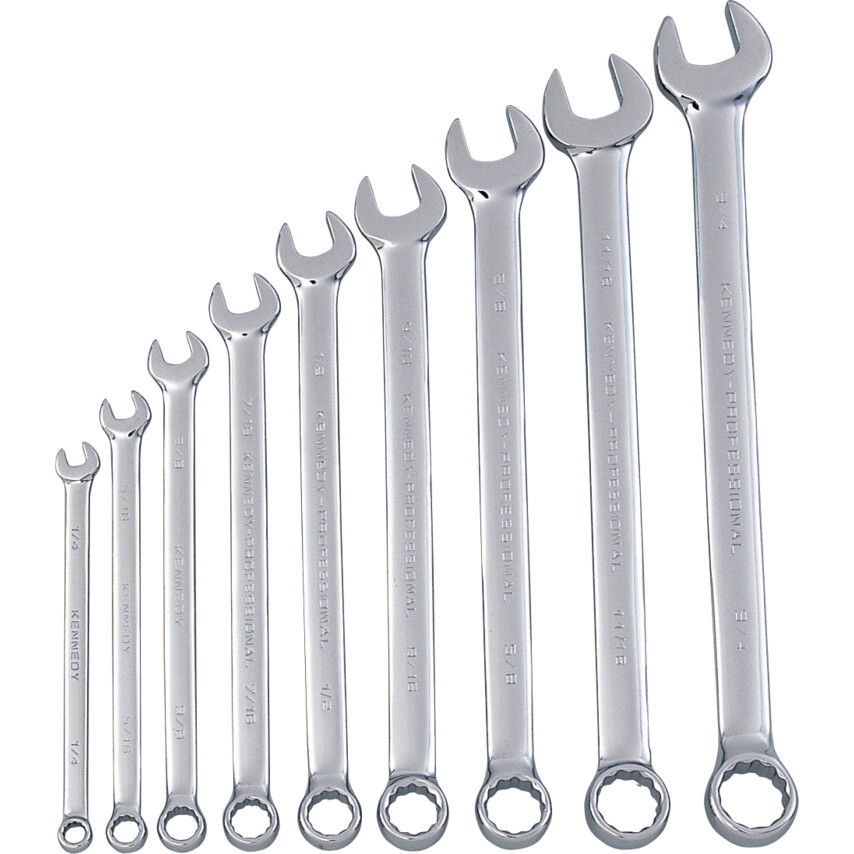 Kennedy Pro 1/4"-3/4" PROFESSZIONÁLIS CSILLAG-VILLÁSKULCS KÉSZLET (9) termék fő termékképe