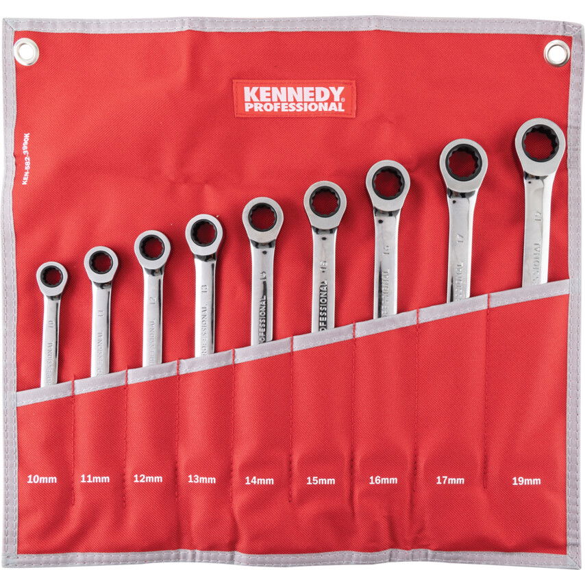 Kennedy Pro 10-19MM RACSNIS CSILLAG-VILLÁSKULCS KÉSZLET (9) termék fő termékképe