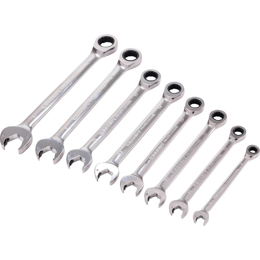 Kennedy Pro 8DB-OS KOMBINÁLT RACSNIS KULCS KÉSZLET 8-19MM termék fő termékképe