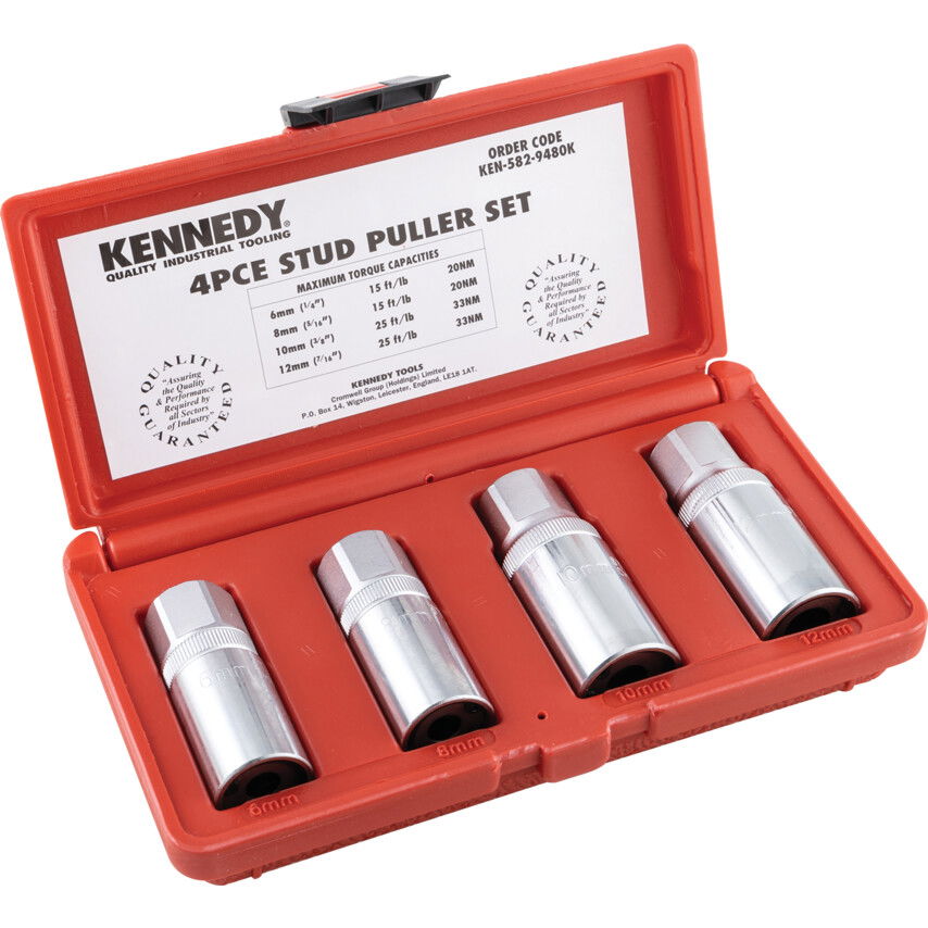 Kennedy TŐCSAVAR KIHAJTÓ KÉSZLET 6-12MM (4 DB-OS) termék fő termékképe