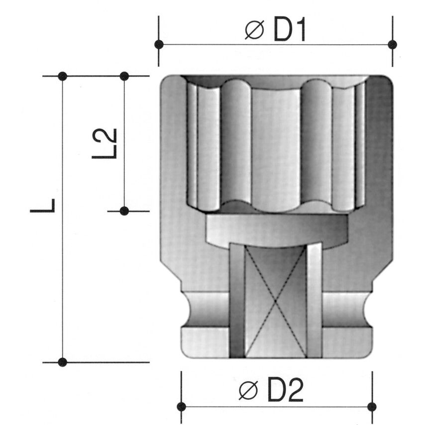 Kennedy 26MM ERŐSÍTETT DUGÓKULCS 1/2"MEGHAJTÓVAL termék fő termékképe