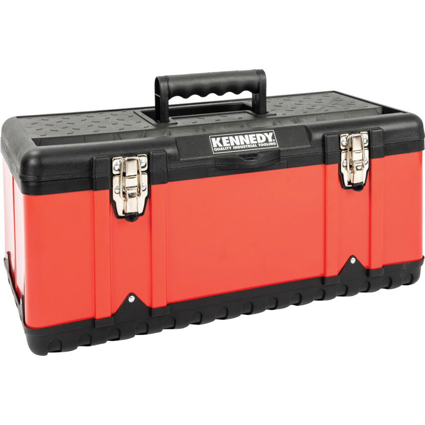 Kennedy 582x298x255mm RED METAL TOOLBOX termék fő termékképe