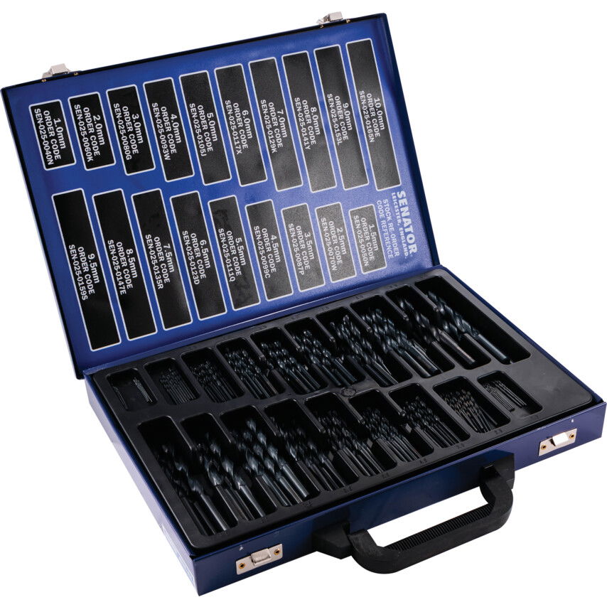 Senator 1-10MM X 0.5MM HSS VEGYES FÚRÓKÉSZLET 170 DARABOS termék fő termékképe