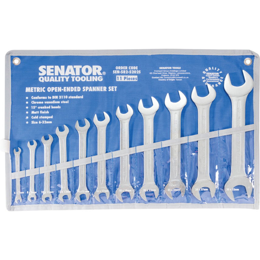 Senator 6-32mm CH/VANADIUM O/E SPANNERSET 11PC termék fő termékképe