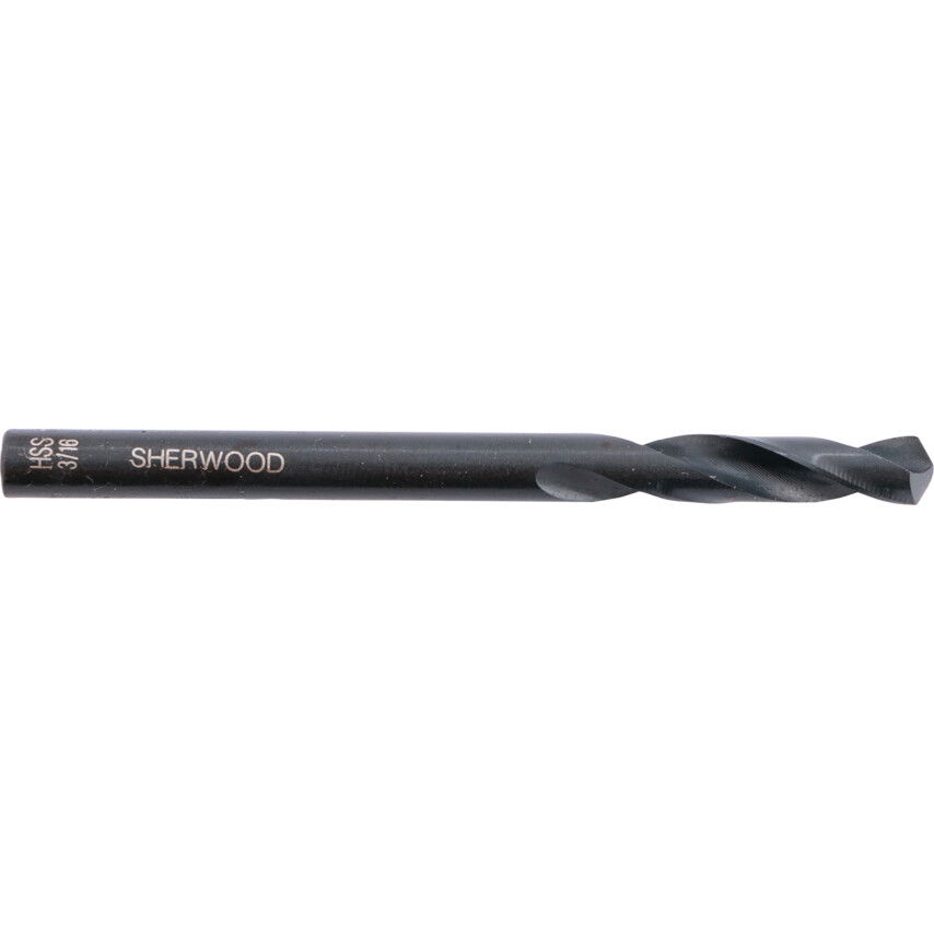 Sherwood 3/16" HENGERES SZÁRÚ RÖVID CSIGAFÚRÓ HSS termék fő termékképe