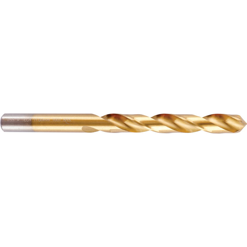 SwissTech 11.00MM NORMÁL HOSSZÚ HSS CSIGAFÚRÓ TIN BEVONATTAL termék fő termékképe