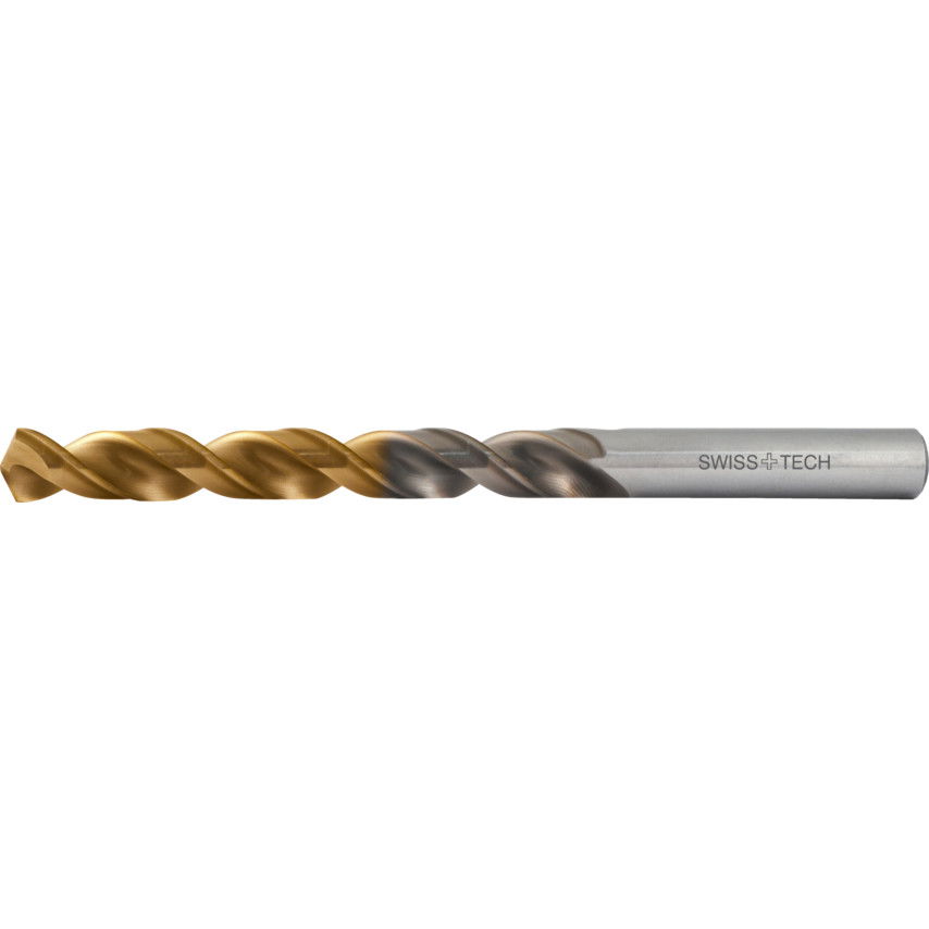 SwissTech 7.00MM NORMÁL HOSSZÚ NAGY SPIRÁLEMELKEDÉSI SZÖGŰ HSS-CO CSIGAFÚRÓ TIN BEVONATTAL termék fő termékképe