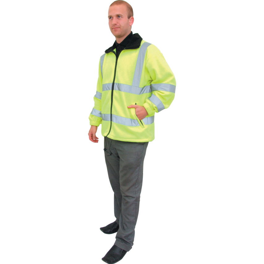 Tuffsafe HI-VIS FLEECE JACKET(EN20471)YELLOW (M) termék fő termékképe