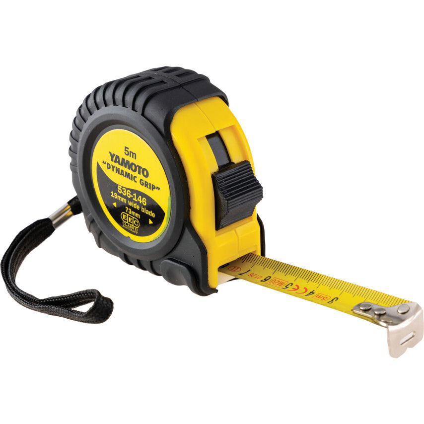 Yamoto 5M SZALAGZÁRAS MÉRŐSZALAG GUMÍROZOTT HÁZBAN termék fő termékképe