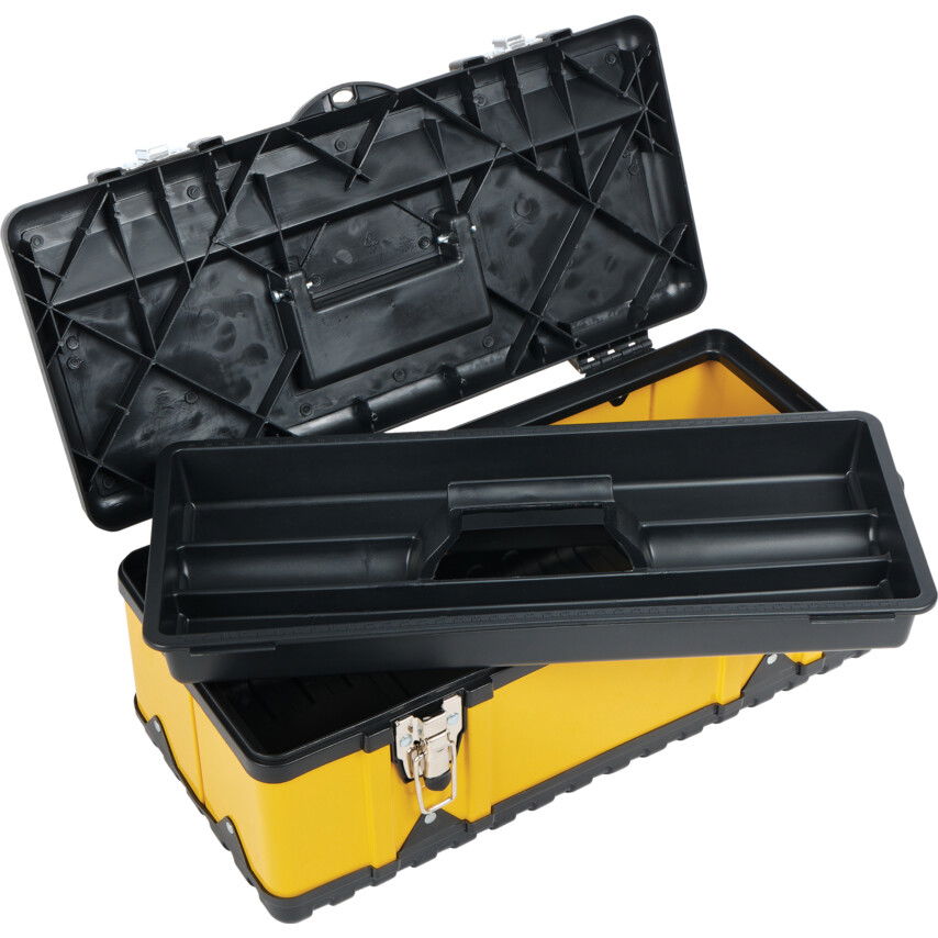 Yamoto 470X238X178MM SÁRGA FÉMDOBOZ + TÁLCA termék fő termékképe