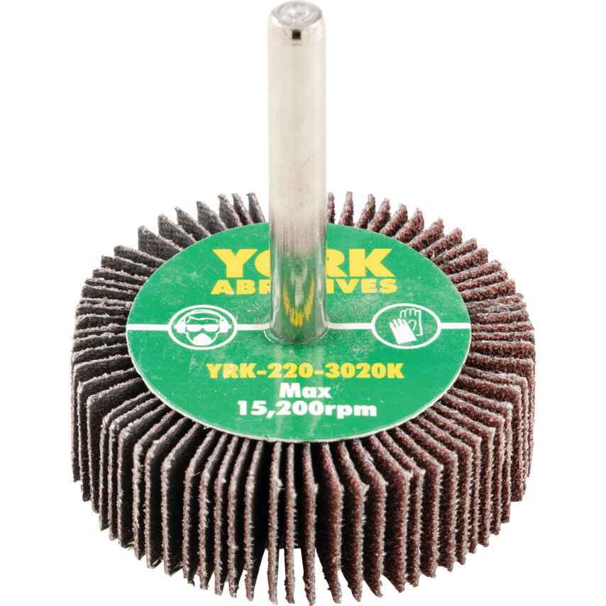 York 50X15MM AL-OX LAMELLÁS CSAPOS CSISZOLÓKORONGP80-6MM SZÁRRAL termék fő termékképe