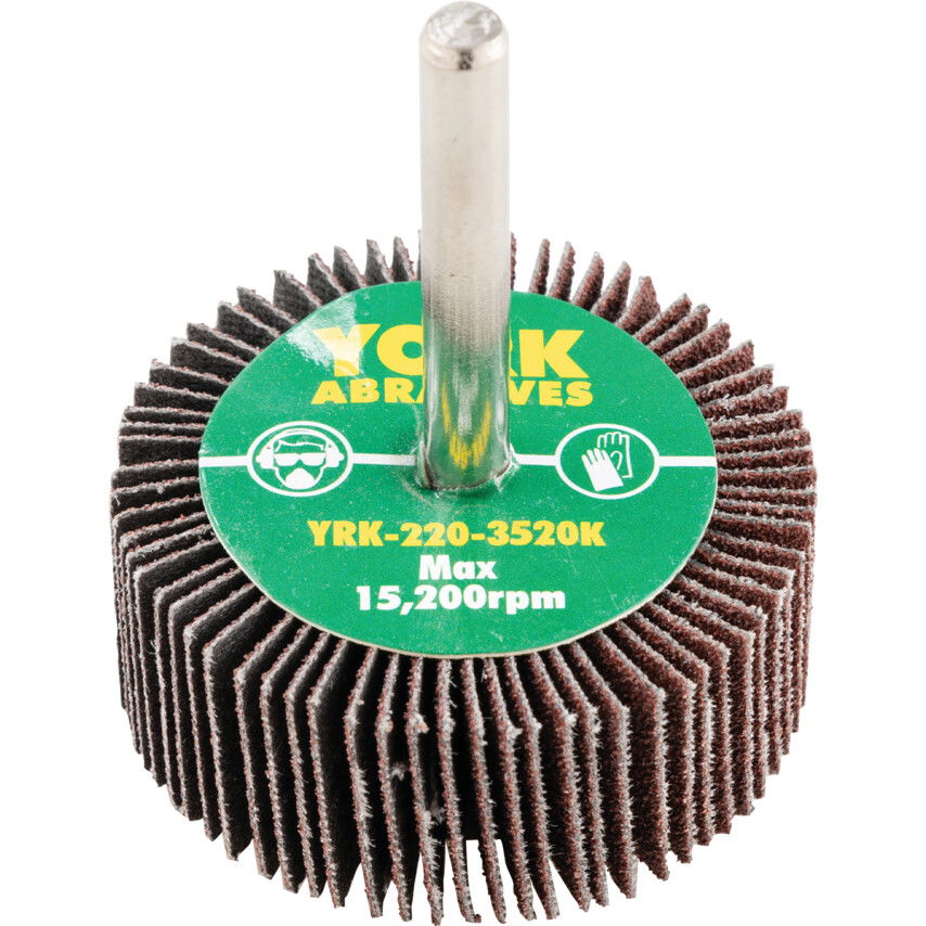 York 50X20MM AL-OX LAMELLÁS CSAPOS CSISZOLÓKORONGP80-6MM SZÁRRAL termék fő termékképe