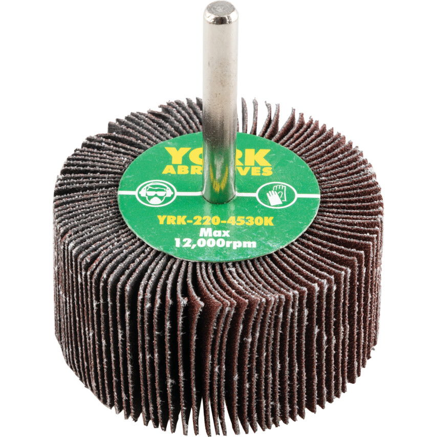 York 60X30MM AL-OX LAMELLÁS CSAPOS CSISZOLÓKORONGP120-6MM SZÁRRAL termék fő termékképe