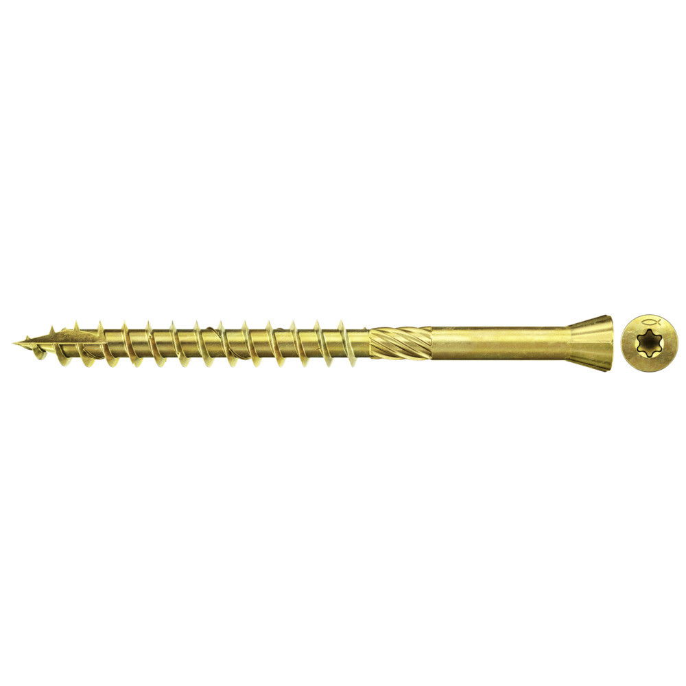 Fischer FTF-ST 3.5 x 35 YZP 200 süllyesztett fejű 60°, sárgára horganyzott, részmenetes padlócsavar, TX behajtással, 200 db/csomag termék fő termékképe
