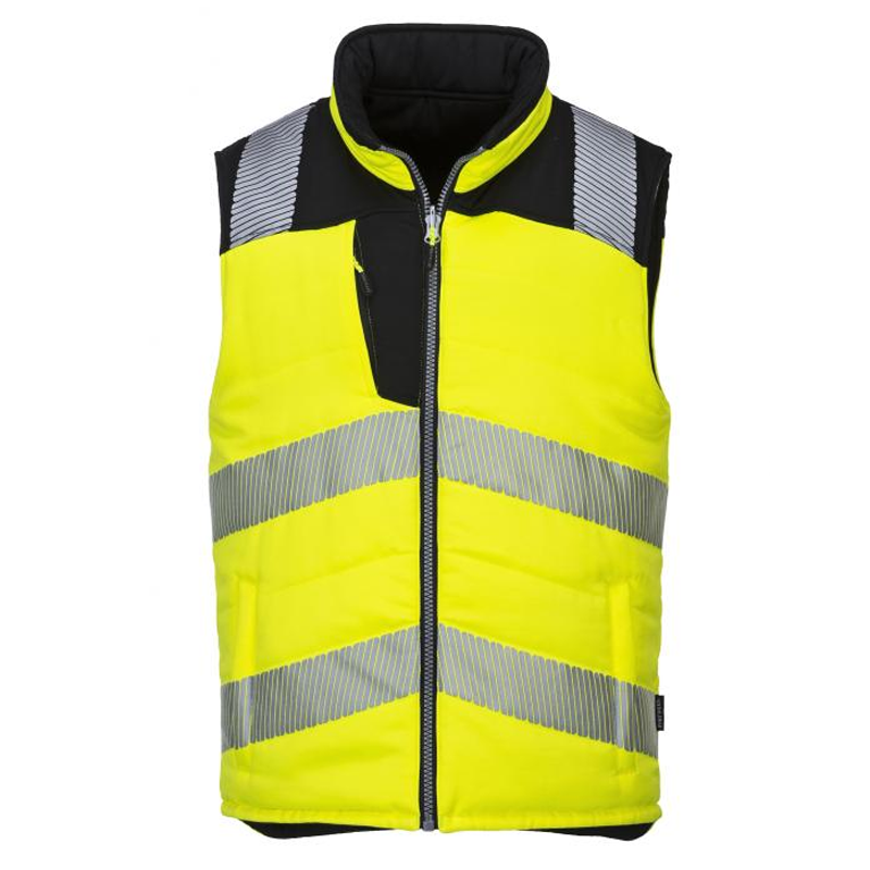 Portwest PW374 - PW3 Hi-Vis kifordítható mellény, sárga/fekete termék fő termékképe