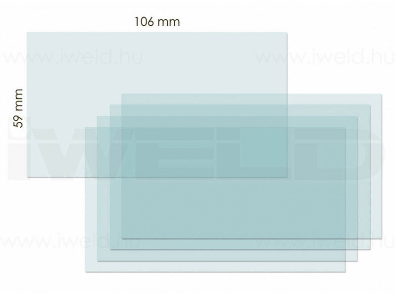 IWELD FANTOMAT 5.3/FANTOLIGHT 5.3 külső védőplexi (5 db/cs) termék fő termékképe